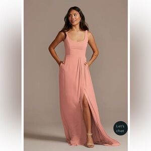 David's Bridal NEW Scoop Maxi Dress